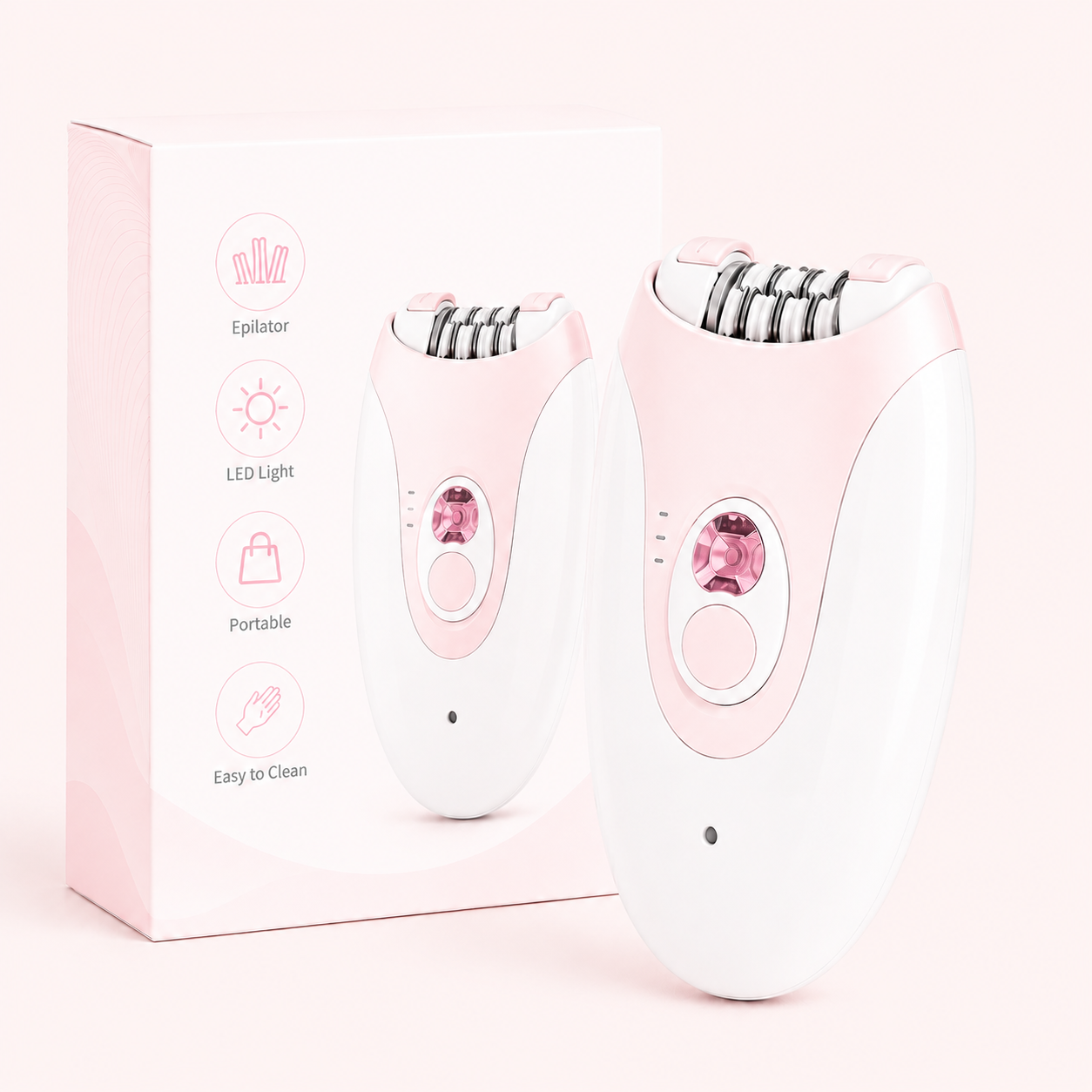 Face & Body Epilator for Women – 2 Speed, LED Light Hair Remover