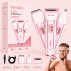 GlowGen 3-in-1 Rechargeable Grooming Kit | Beard Trimmer & Hair Shaver