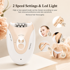 Face & Body Epilator for Women – 2 Speed, LED Light Hair Remover