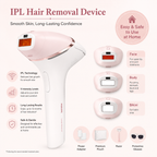 IPL Laser Hair Removal Machine for Women – Ice Cooling, Painless Hair Remover for Face & Body