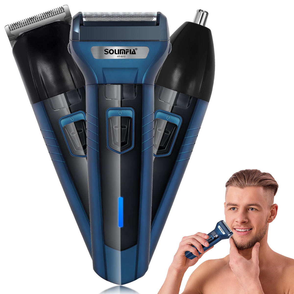 GlowGen 3-in-1 Rechargeable Grooming Kit | Beard Trimmer & Hair Shaver