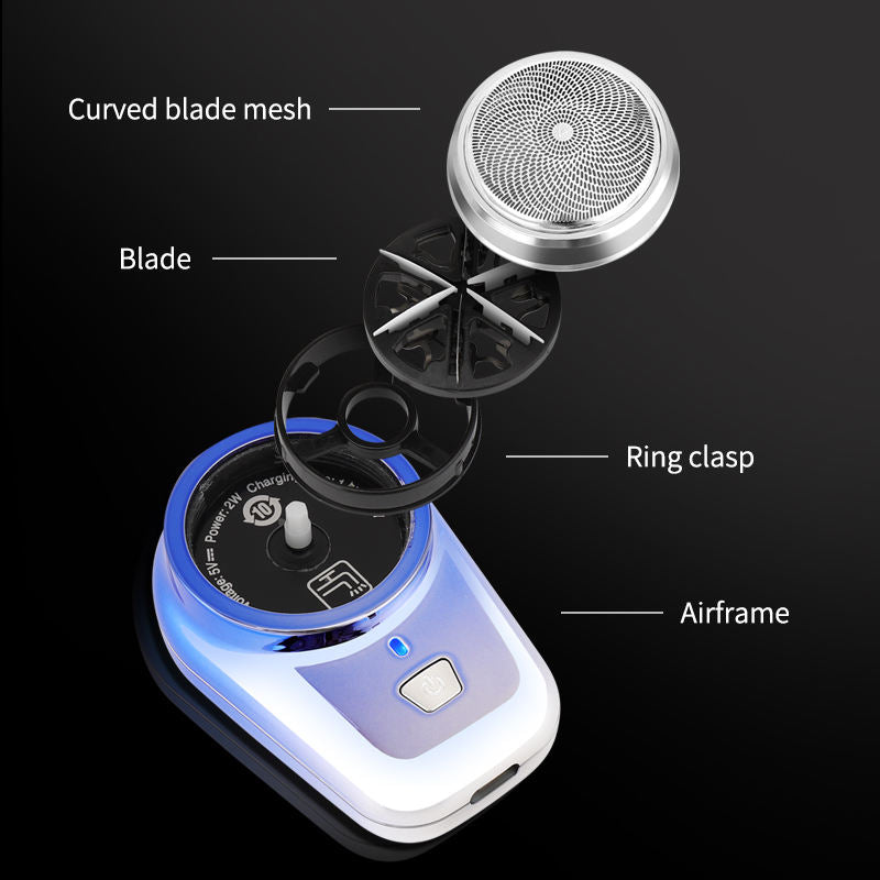 6-Blade Mini Electric Shaver for Men